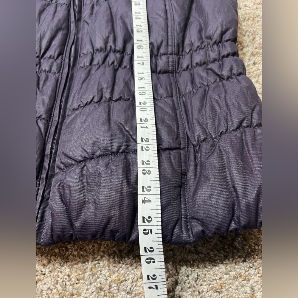 Coldwater Creek Vest Women’s Size 14 L Dark Purple Stretch Puffer Quilted - Picture 5 of 10